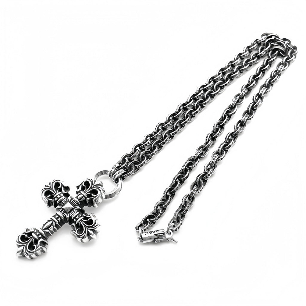 Chrome-Hearts Paperchain Necklace With Dagger Pendant