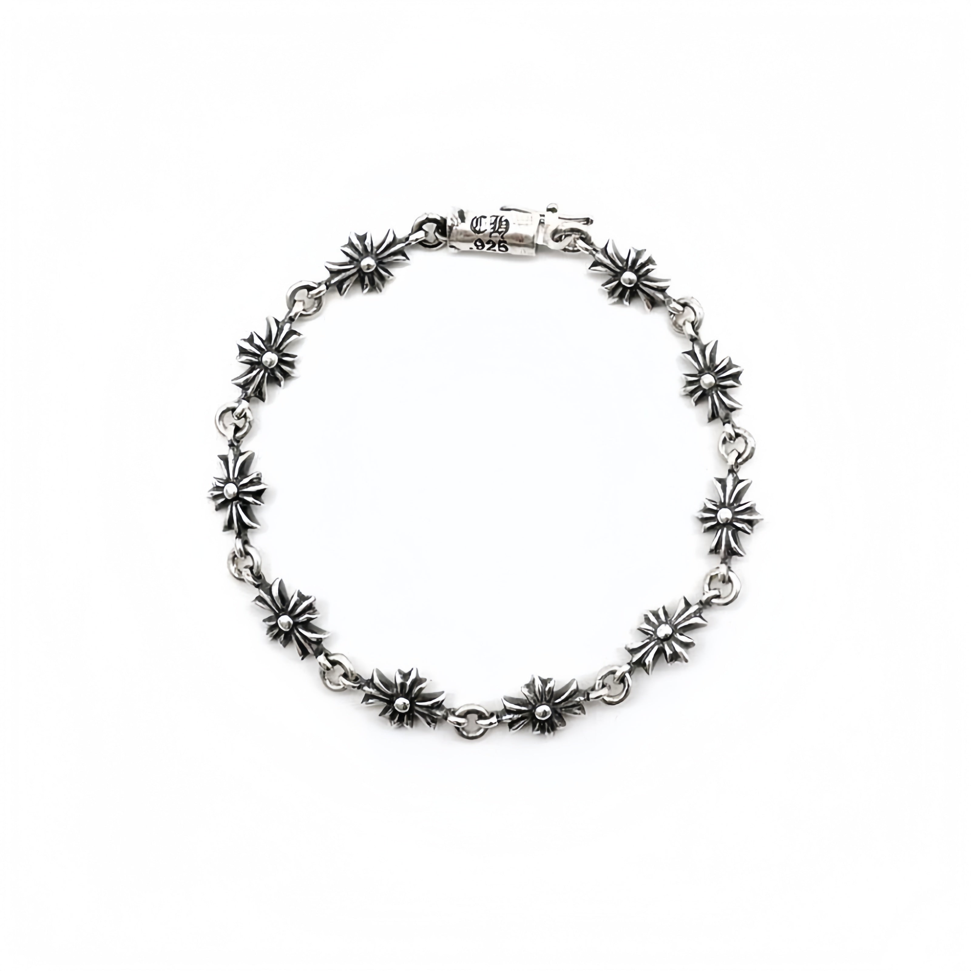 Chrome-Hearts Silver Tiny E Bracelet