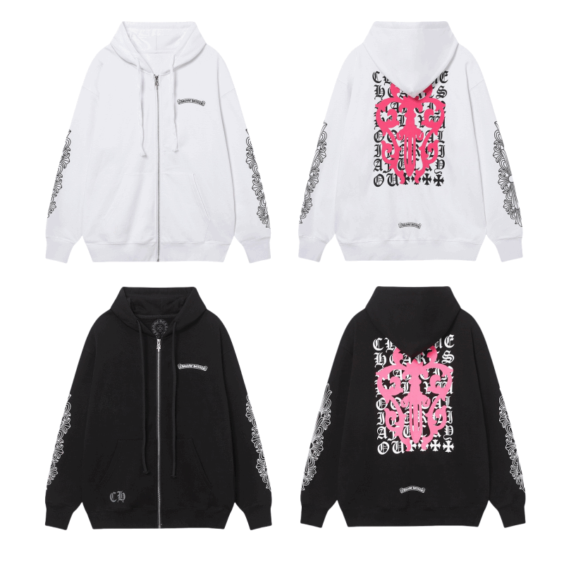 CHROME-HEARTS ZIP-UP Hoodie K5016