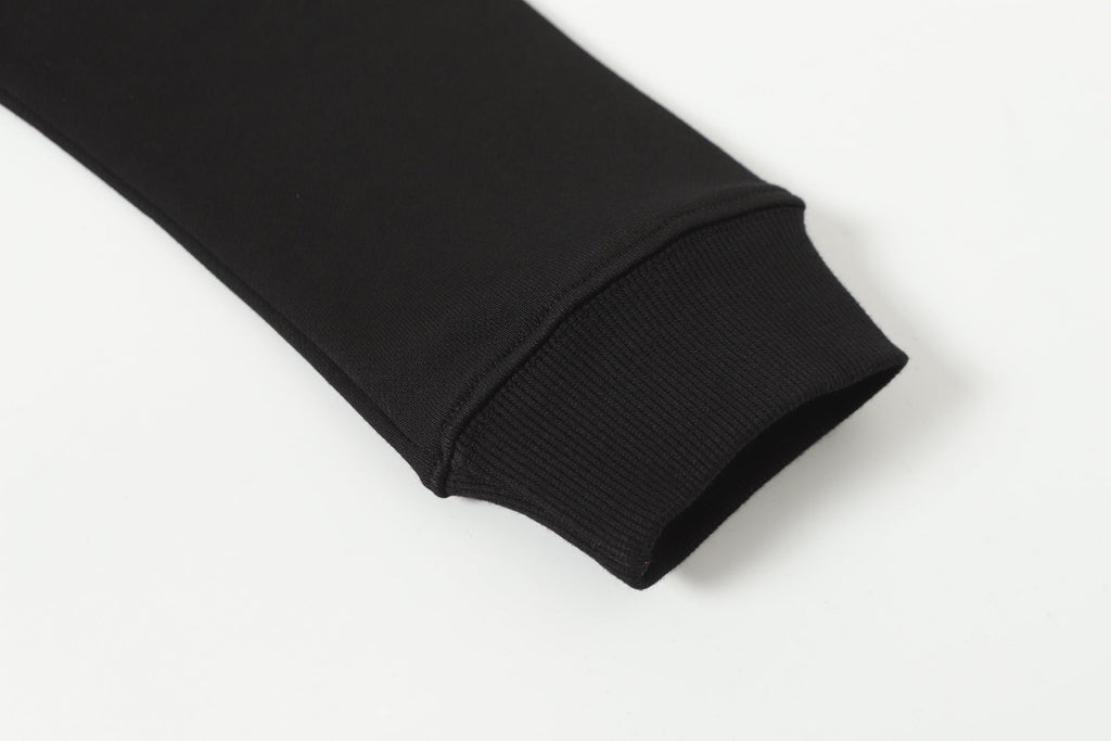 Chrome-Hearts Rhinestone Cross Hoodie - Black Gothic Streetwear Sweatshirt 2633