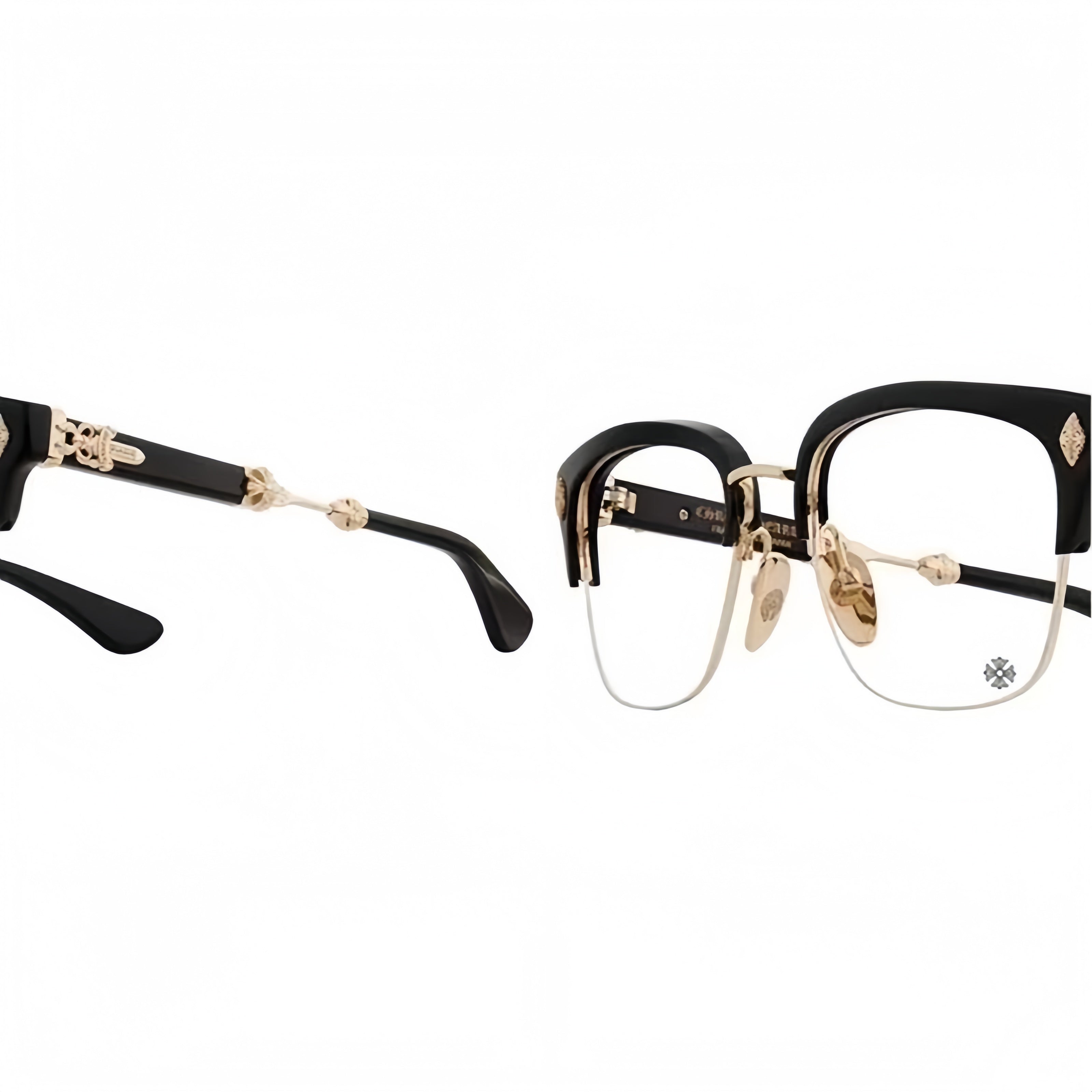 Chrome-Hearts Evagilist Diamond BK/SS Glasses