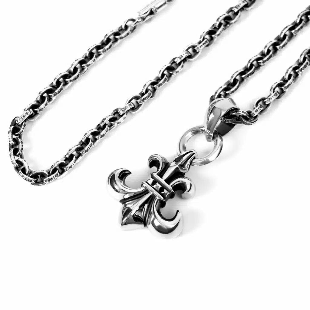 Chrome-Hearts BS FLEUR PENDANT WITH BAIL