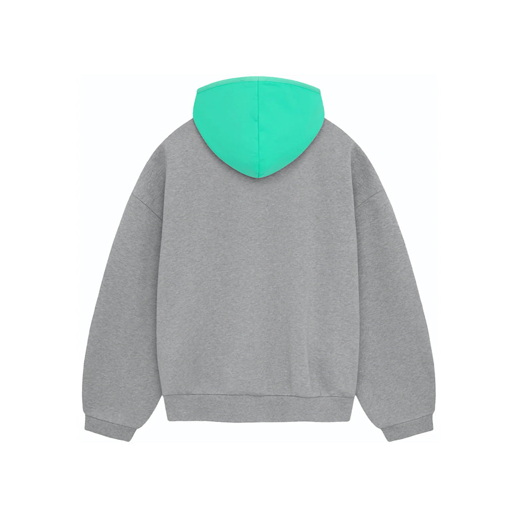 SS24 Hoodie Dark Heather Oatmeal/Mint Leaf