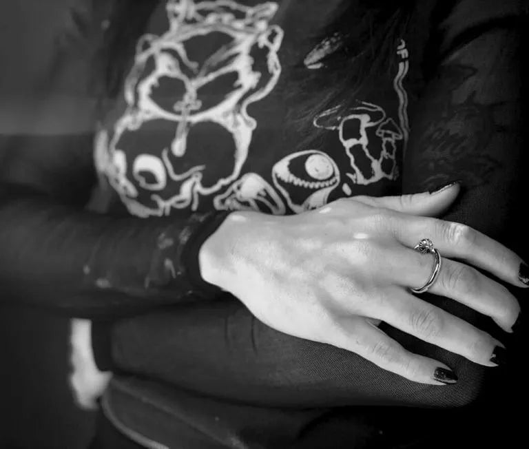 Chrome-Hearts NAIL RING 鈥�CROSSBALL -56