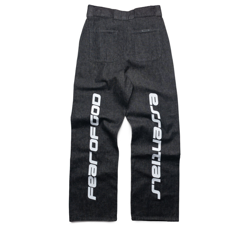 Fear Of God Essentials Denim Work Pant - Vintage Black