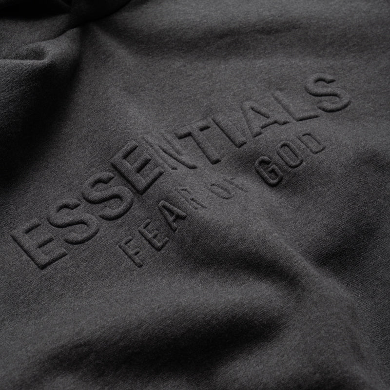 Fear Of God Essentials Embossed Classic Hoodie - Charcoal Heather