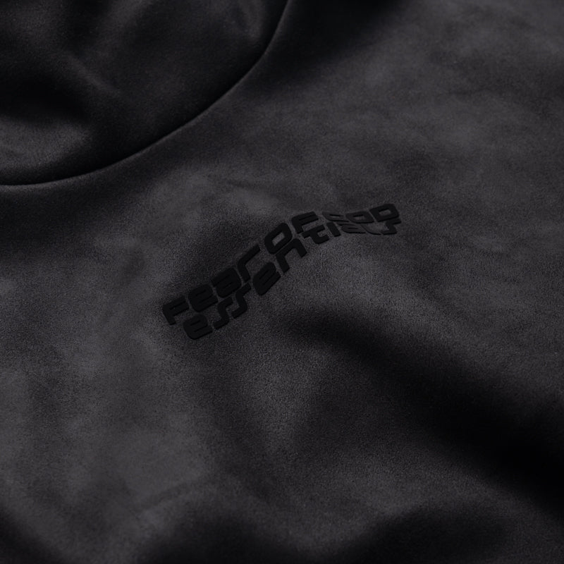Fear Of God Essentials Suede Fleece Modern Hoodie - Vintage Black