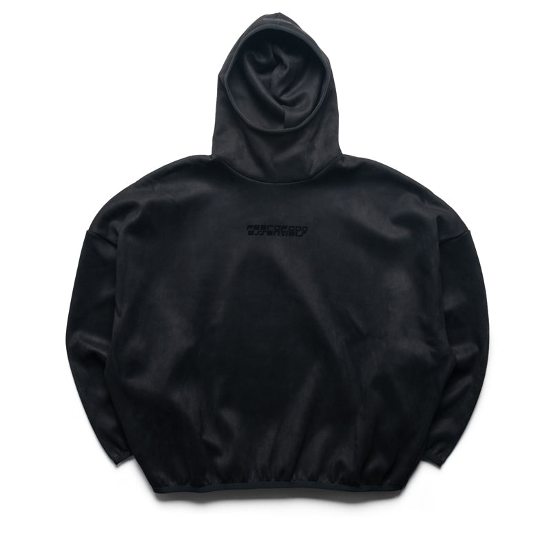 Fear Of God Essentials Suede Fleece Modern Hoodie - Vintage Black