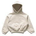 Kids Fear Of God Essentials Embossed Classic Hoodie - Oatmeal Heather