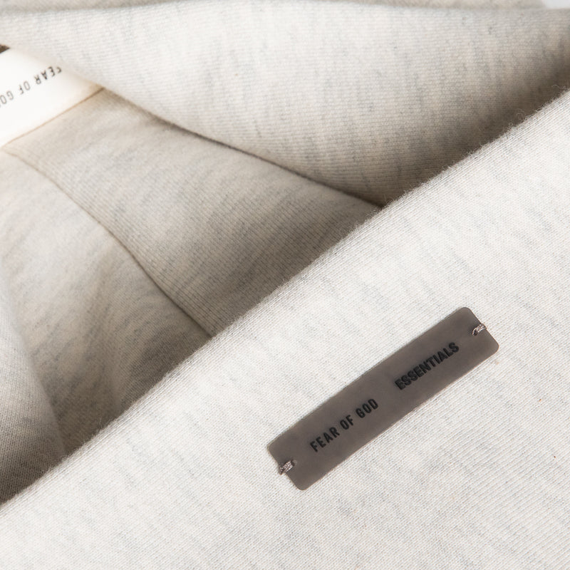 Women's Fear Of God Essentials Embossed 90's Raglan Hoodie - Oatmeal Heather