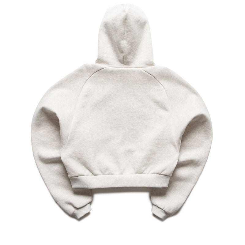 Women's Fear Of God Essentials Embossed 90's Raglan Hoodie - Oatmeal Heather