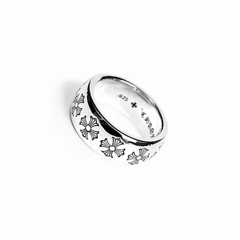 Chrome-Hearts ETCHED PLUS BAND RING -2