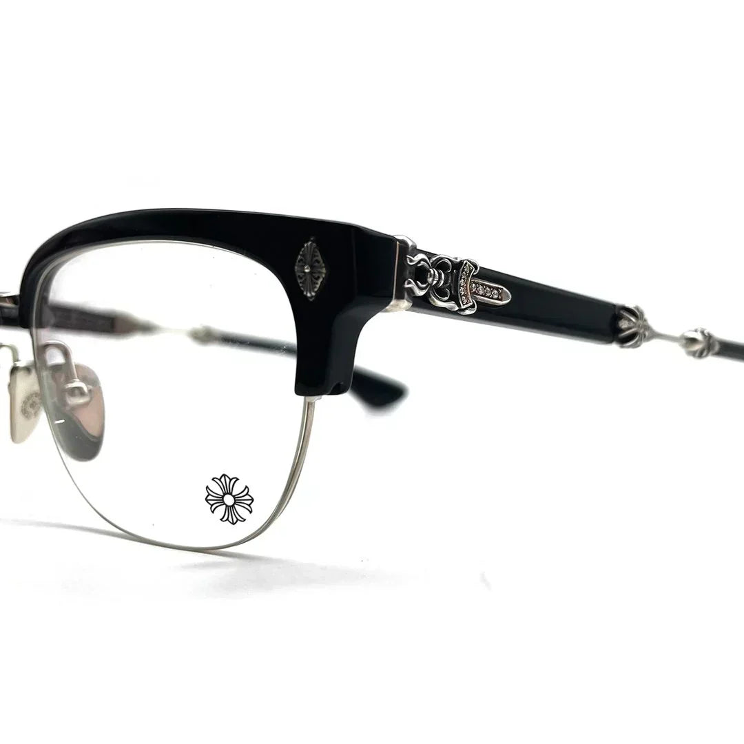 Chrome-Hearts Evagilist Diamond BK/SS Glasses