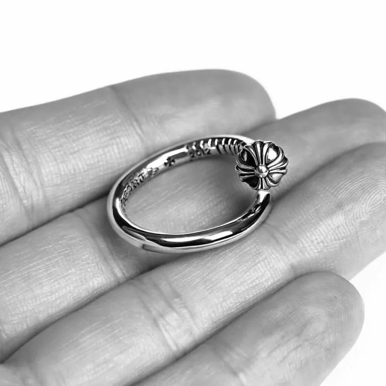 Chrome-Hearts NAIL RING 鈥�CROSSBALL -56